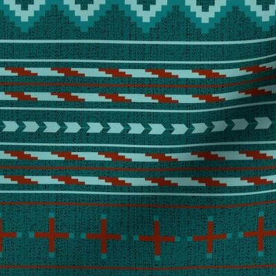 Navajo Blanket // Teal