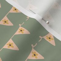 daisy party banner on sea