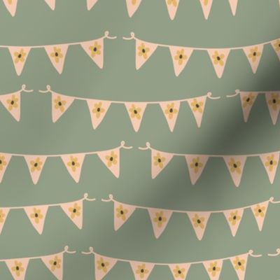 daisy party banner on sea