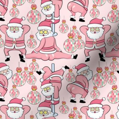 Dancing Santa Pink, Large