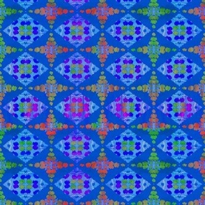 Dark Blue Diamond Tribal Pattern