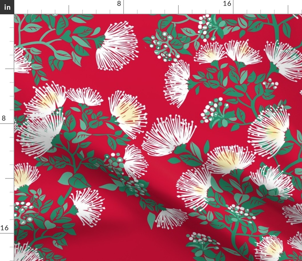medium New 'Ohi'a Lehua Blossom-master-puakea-red