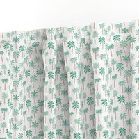 MINI palm tree fabric // tropical summer linocut design by andrea lauren palm prints