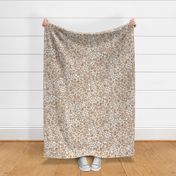 Ditsy Floral on Nude Leopard- large scale