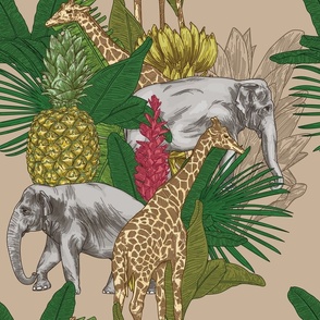 Mixed Safari Jungle Animal Print