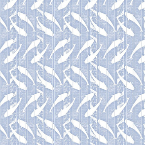 fishstripe blue and white