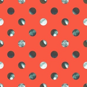 Dots on red