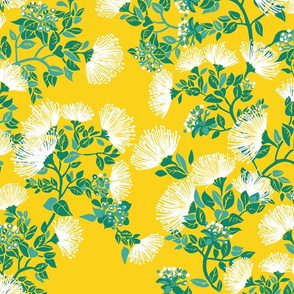 New 'Ohi'a Lehua Blossom-puakea yellow