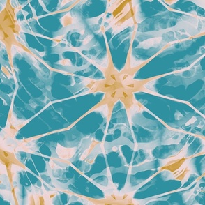 beachy batik - ocean sunburst