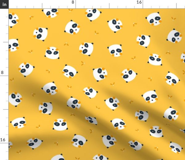 Panda yellow - Spoonflower