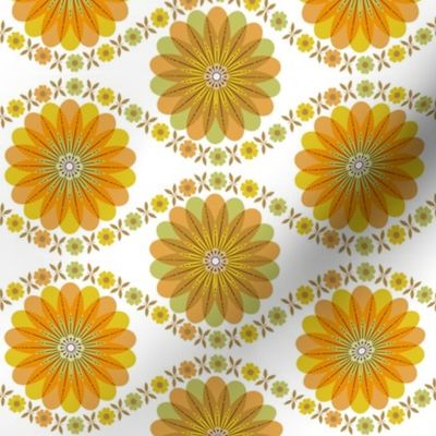 Flower Pattern: Daisy Chain: Natasha Marshall Light Rotated
