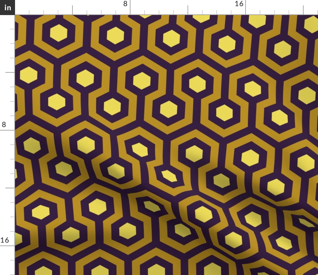 Geometric Pattern: Looped Hexagons: Liz Siegel (standard version)