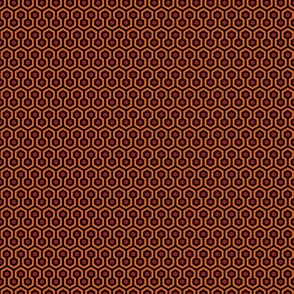 Overlook Hotel Carpet from The Shining: Orange/Red/Black (tiny version)