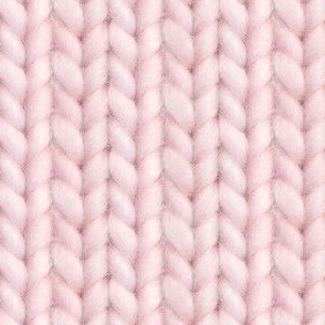 Knitted stockinette - pale pink solid