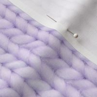 Knitted stockinette - pale purple solid