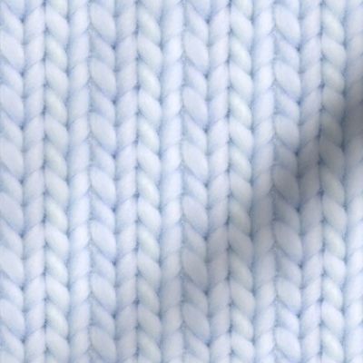 Knitted stockinette - pale denim solid