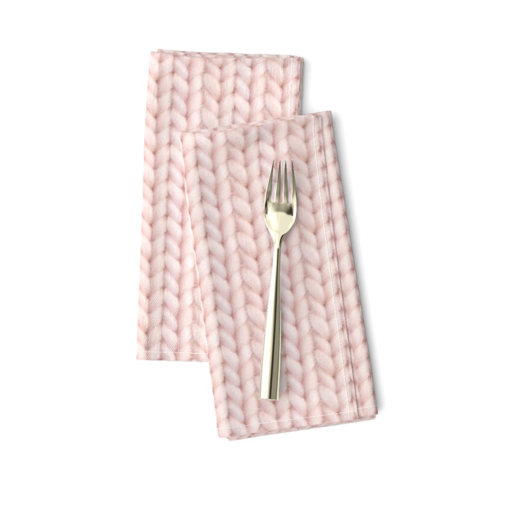 Knitted stockinette - pale dusty rose solid