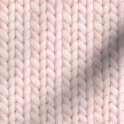 Knitted stockinette - pale dusty rose solid