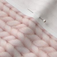 Knitted stockinette - pale dusty rose solid