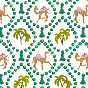 camels and palms/green/large