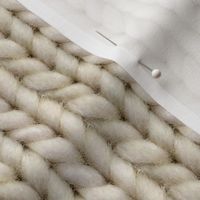 Knitted stockinette - pale brown solid