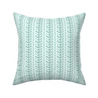 Knitted brioche - pale aqua solid