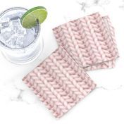 Knitted brioche - pale dusty rose solid