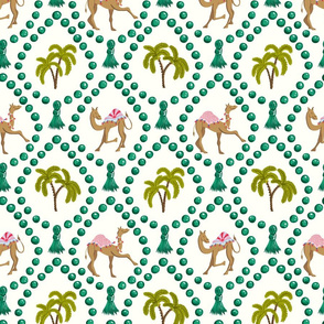 camels and palms/green/medium