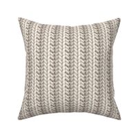 Knitted brioche - medium ecru solid