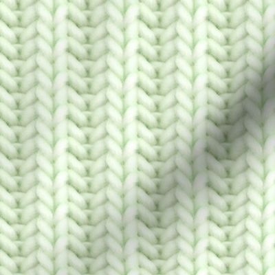 Knitted brioche - pale lime solid