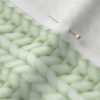 Knitted brioche - pale lime solid