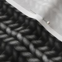 Knitted brioche - dark graphite solid