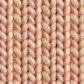 Knitted stockinette - apricot solid