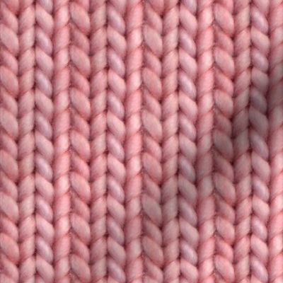 Knitted stockinette - pink solid