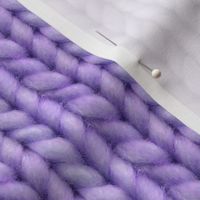 Knitted stockinette - purple solid