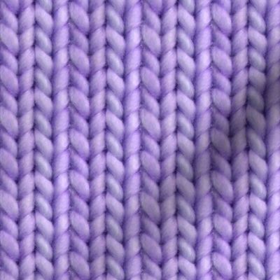 Knitted stockinette - purple solid