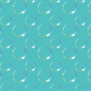 Bubbles In Aqua Mint