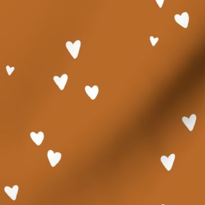 pumpkin hand drawn hearts