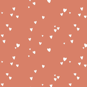 dirty apricot hand drawn hearts