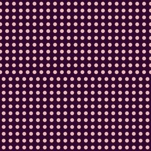 pink dots on purple