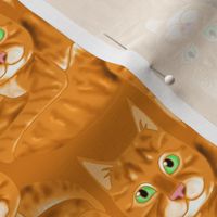Topsy Turvy Orange Tabby Cats