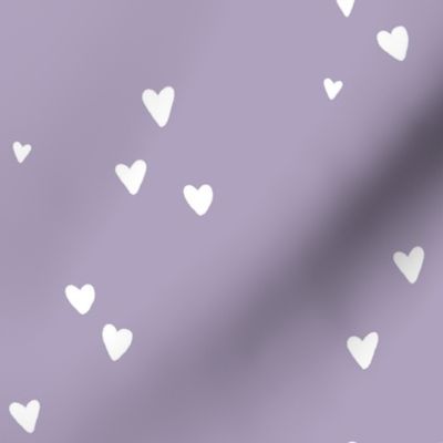 lavender hand drawn hearts