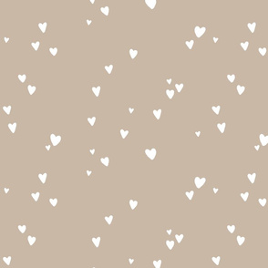taupe hand drawn hearts