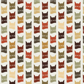 small scale cats - nolan cat roycroft (H) - cats fabric