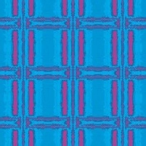 Square Blue Tiles with Pink