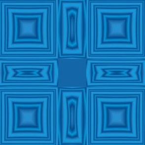 Blue Squares Tiled Geometric