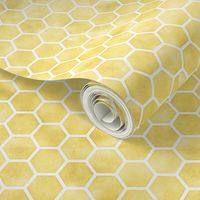 Yellow Watercolor Hexagon