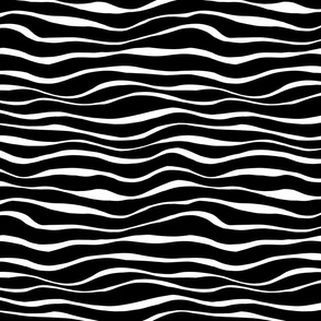 Monochrome Playful squiggles in black and white
