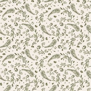 Paisley, floral Paisley, olive