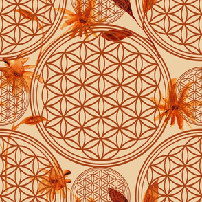 The flower of life ,geometric pattern 